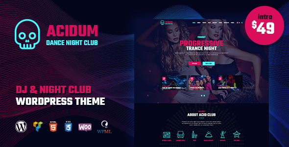 Acidum Night Club, DJ and Dance & Disco Music