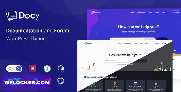 Docy - Documentation and Knowledge base WordPress Theme with Helpdesk Forum