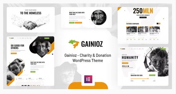 Gainioz - Charity & Donation WordPress Theme