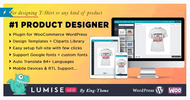 Lumise Product Designer for WooCommerce WordPress