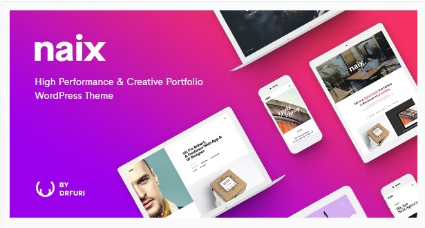 Naix - Creative & High Performance Portfolio WordPress Theme