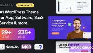 ShadePro Startup & SaaS WordPress Theme
