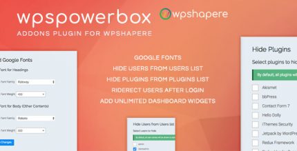 WPSPowerbox Addon for WPShapere WordPress Admin Theme