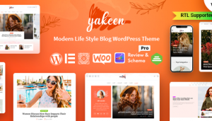 Yakeen Lifestyle Blog WordPress Theme