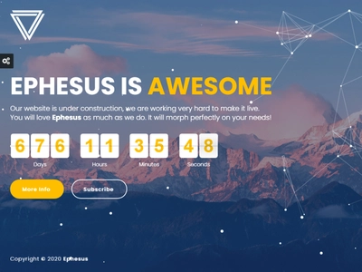 Ephesus v1.3 - Creative Coming Soon WordPress Plugin