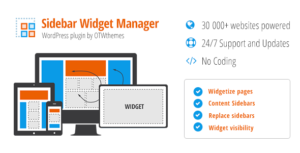 Sidebar & Widget Manager