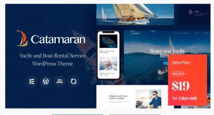 Catamaran - Yacht Club & Boat Rental WordPress theme