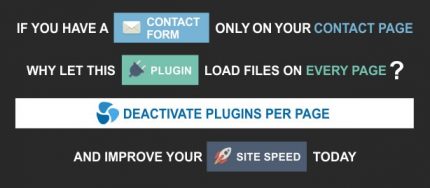 Deactivate Plugins Per Page - Improve WordPress Performance