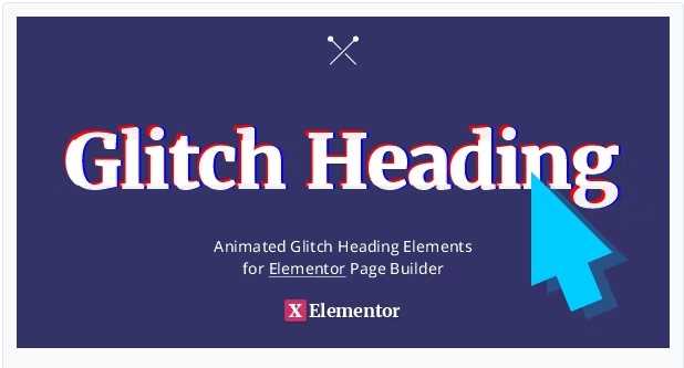 Glitch Heading for Elementor