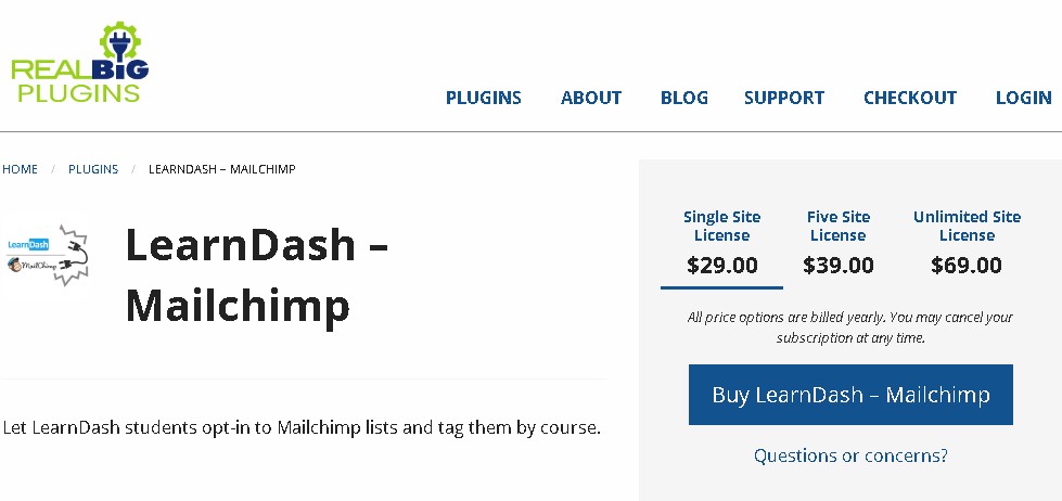 LearnDash MailChimp