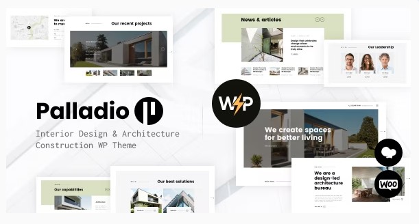 Palladio Interior Design & Architecture Construction WordPress Theme