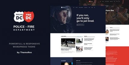 Police & Fire Department and Security Business - WordPress Theme