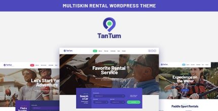 TanTum - Car, Scooter, Boat & Bike Rental Services WordPress Theme