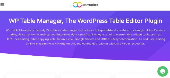 WP Table Manager