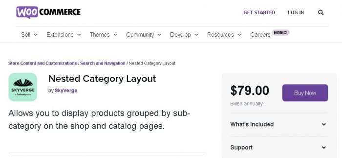 WooCommerce Nested Category Layout