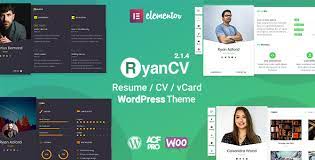 RyanCV - Resume/CV/vCard Theme
