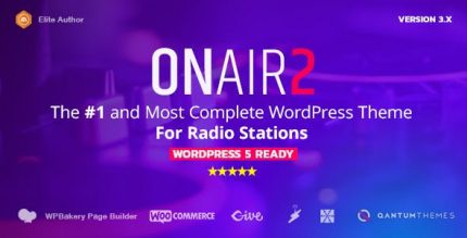Onair2 - Radio Station WordPress Theme