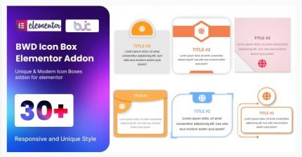 BWD Icon Box addon for elementor