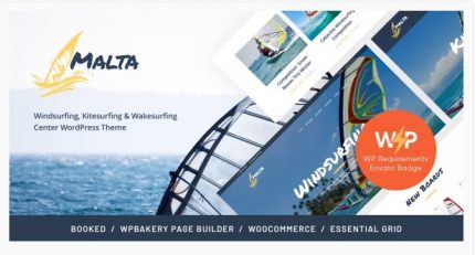 Malta - Windsurfing, Kitesurfing & Wakesurfing Center WordPress Theme