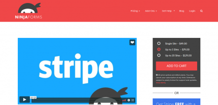 Ninja Forms Stripe Addon
