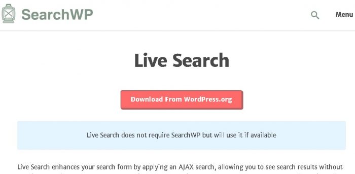 SearchWP Live Ajax Search