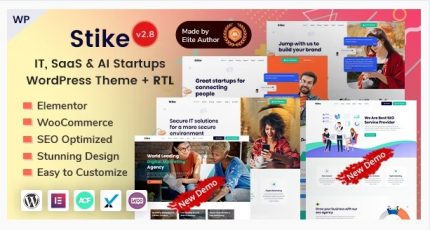Stike - Technology & SEO IT Startup WordPress Theme