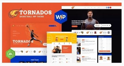 Tornados Basketball NBA Team WordPress Theme