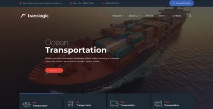Translogic Logistics & Shipment Transportation Theme