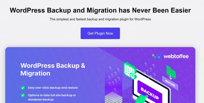 WordPress Backup & Migration By WebToffee