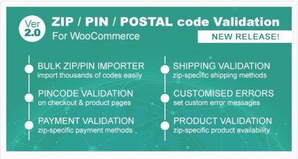 Zip Pin Postal Code Validator For WooCommerce