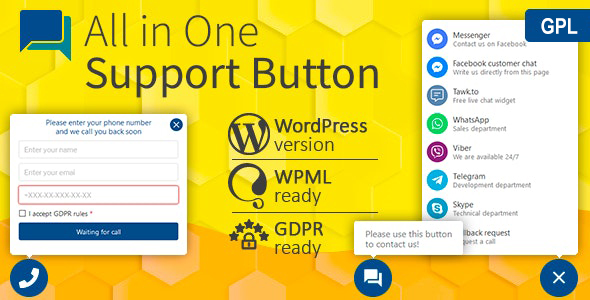 All in One Support Button