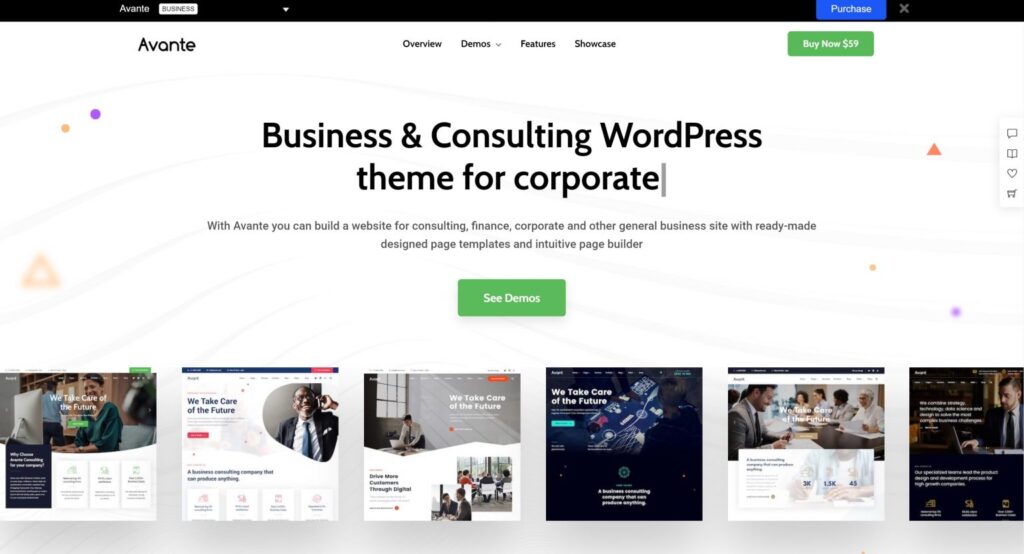 Avante Business Consulting Theme