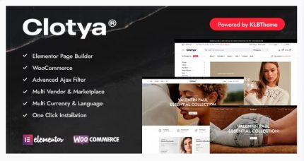 Clotya - Fashion Store eCommerce Theme