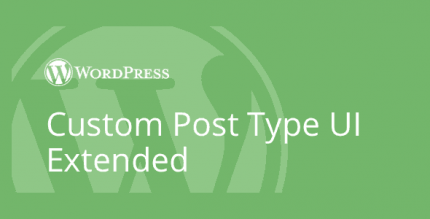 Custom Post Type UI Extended