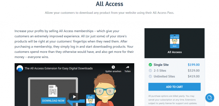 Easy Digital Downloads All Access