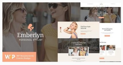 Emberlyn Personal Stylist & Fashion Clothing WordPress Theme