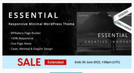 Essential - Responsive Minimal WordPress Theme