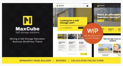 MaxCube Moving & Self Storage Relocation Business WordPress Theme