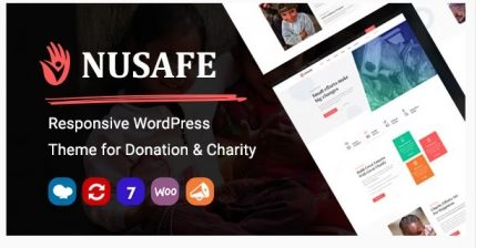 Nusafe Responsive WordPress Theme for Donation & Charity