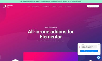 WordPress ElementsKit Pro Plugin - Addons For Elementor
