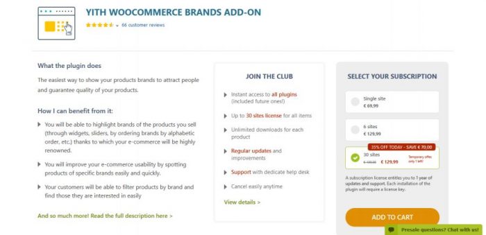 YITH WooCommerce Brands Add-On Premium