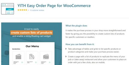 YITH Easy Order Page For WooCommerce Premium
