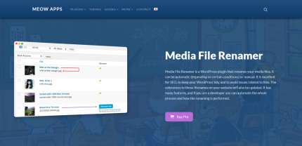 WordPress Media File Renamer Pro Plugin