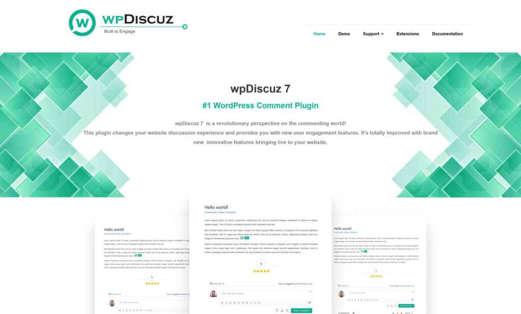 WpDiscuz - WordPress Comment Plugin