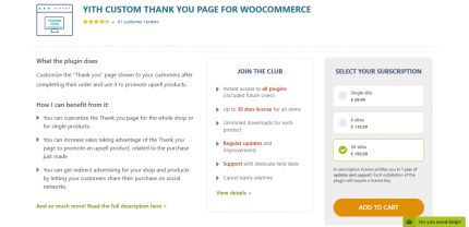 YITH Custom Thank You Page For WooCommerce Premium