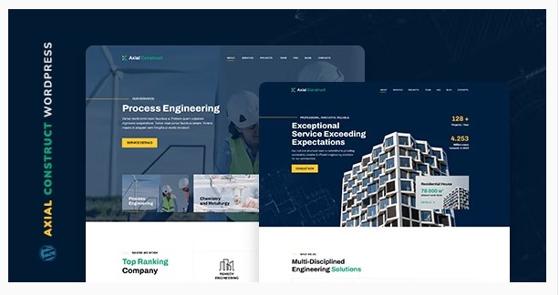 Axial – Construction Company WordPress Theme – CreativeSea