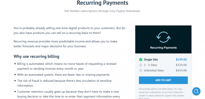 Easy Digital Downloads Recurring Payments - Subscriptions With EDD