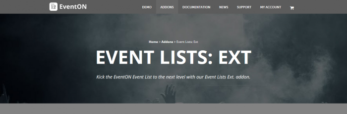 EventOn Event Lists