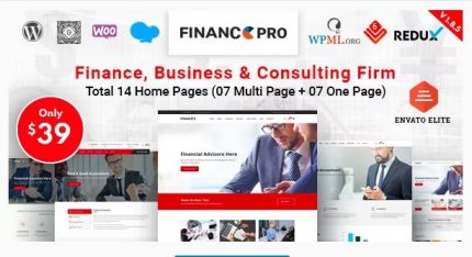 Finance Pro - Business & Consulting WordPress Theme