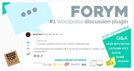 Forym - Modern Discussion Forum for Wordpress